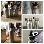 Gourde Inox Simple Paroi: Buvez Facilement Avec Bouchon Pipette!