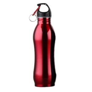 Gourde Inox Simple Paroi Rouge: élégance Et Praticité Assurées!