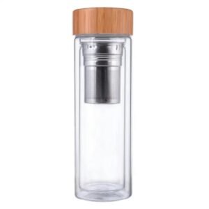 gourde isotherme double paroi pour un the parfait jusqua 12h en verre 634 1
