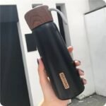 gourde isotherme inox elegante froid 24h chaud 12h noir 402 1