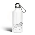 gourde legere et chic avec motif cheval polygone pour cavaliers blanc bouteille alu 994 1