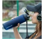 gourde plastique eco responsable pratique et resistante pour toute la journee 581 1