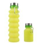 gourde pliable en silicone legerete et praticite a emporter partout vert 410 1