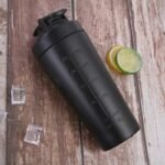 gourde shaker en inox fraicheur garantie jusqua 8h noir 718 1