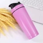 gourde shaker en inox fraicheur garantie jusqua 8h rose 554 1