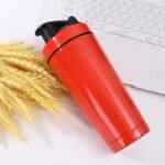 gourde shaker en inox fraicheur garantie jusqua 8h rouge 318 1