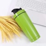 gourde shaker en inox fraicheur garantie jusqua 8h vert 726 1