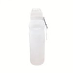 gourde silicone pliable espace optimise aventure simplifiee blanc 889 1