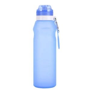 Gourde Silicone Pliable: Espace Optimisé Aventure Simplifiée! Bleu
