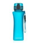 gourde sport 500ml eco responsable hydratation dun doigt partout cyan 773 1