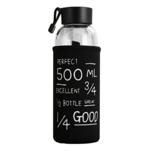 gourde student en verre pratique avec sa petite laniere integree 309 1