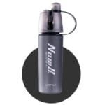 Gourde Vaporisateur à Double Fonction: Hydratez-vous En Un Clin D’œil! Noir