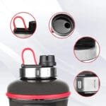 Gourde Xxl Avec Bouchon Sport Et Poignée Ergonomique Pour Bodybuilders!