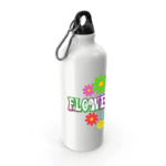 liberez votre esprit avec notre bouteille flower power blanc alu 371 1