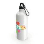 liberez votre esprit avec notre bouteille flower power blanc alu 398 1