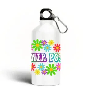 Libérez Votre Esprit Avec Notre Bouteille Flower Power! Blanc