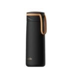 petit thermos en acier inoxydable chaleur et fraicheur a emporter noir gourde 361 1