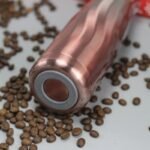 petite gourde inox design ideal pour cafe chaud et boissons fraiches 762 1