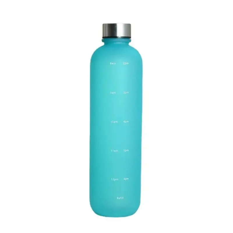 Reste Hydraté Avec Notre Gourde à Graduation Horaire! Bleu