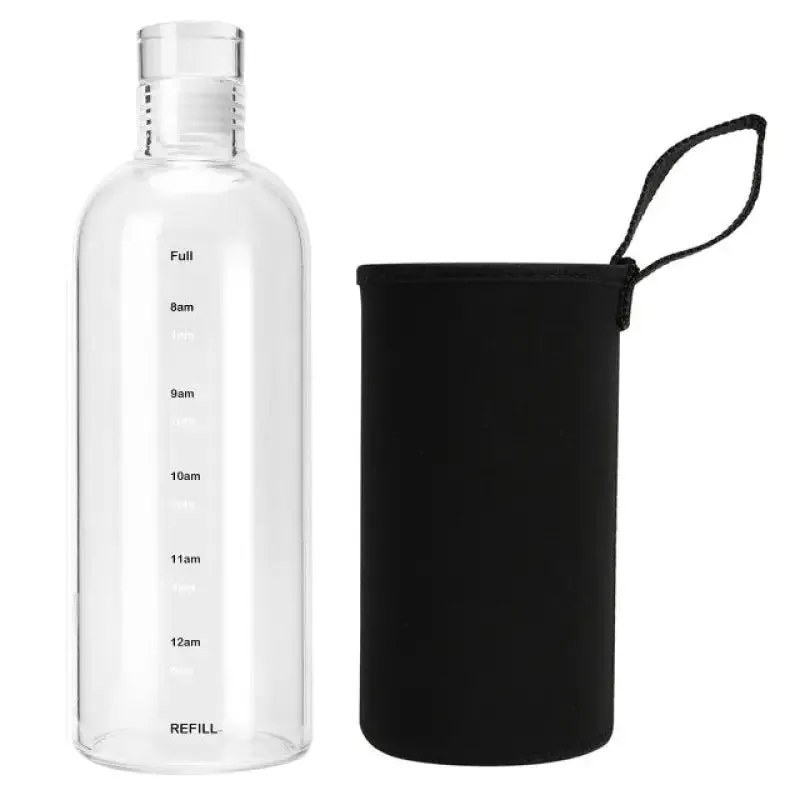 Restez Hydraté Avec La Gourde Motivation D’hydratation En Verre! 750 Ml