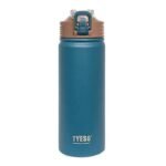 restez rafraichi avec notre thermos a double paroi et paille rabattable bleu 530 ml 195 1