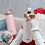 restez rafraichi avec notre thermos a double paroi et paille rabattable gourde isotherme 166 1