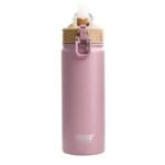 restez rafraichi avec notre thermos a double paroi et paille rabattable rose 530 ml 244 1