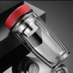 savourez votre the avec le mug infuseur isotherme chaud jusqua 12h cuir rouge 660 1