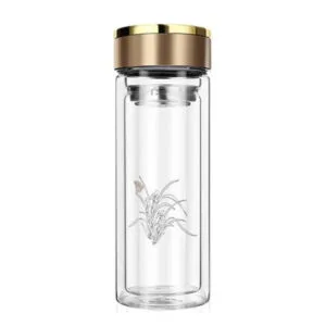 Savourez Votre Thé Avec Notre Mug Isotherme En Verre Double Paroi!