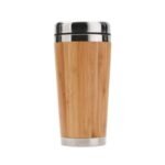 tasse isolante avec finition bambou parfaite pour vos deplacements inox mug isotherme 316 1