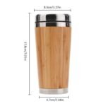 tasse isolante avec finition bambou parfaite pour vos deplacements mug isotherme 606 1